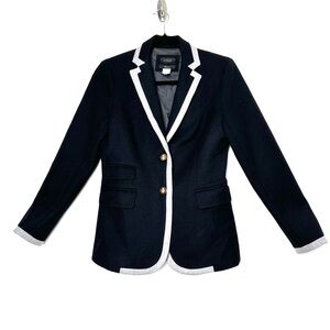 J. Crew Preppy Wool Blazer Dark Academia Old Money Heritage Equestrian Schoolboy